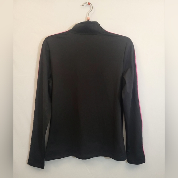 Lauren Ralph Lauren Long Sleeve Quarter Zip Black Athletic Polo Size Medium - Picture 3 of 9